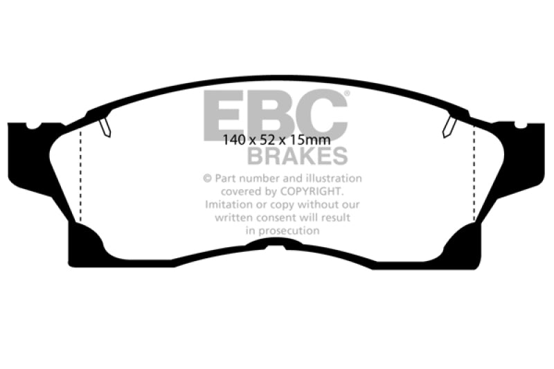 EBC 91-92 Toyota MR2 2.0 Turbo Ultimax2 Front Brake Pads