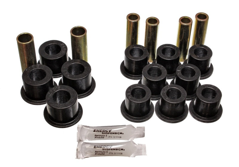 Energy Suspension 06/86-97 Nissan 720/Hardbody P/U 4WD Black Front Leaf Spring Bushing Set