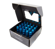 Load image into Gallery viewer, NRG 700 Series M12 X 1.5 Steel Lug Nut w/Dust Cap Cover Set 21 Pc w/Locks &amp; Lock Socket - Blue