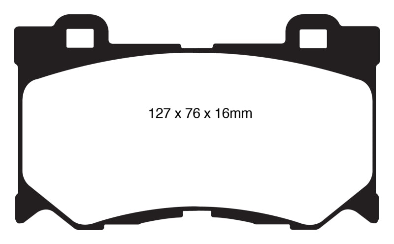 EBC 08-13 Infiniti FX50 5.0 Greenstuff Front Brake Pads