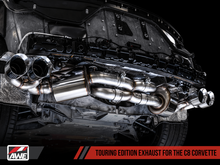 Load image into Gallery viewer, AWE Tuning 2020 Chevrolet Corvette (C8) Touring Edition Exhaust - Quad Chrome Silver Tips