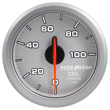 Load image into Gallery viewer, Autometer Airdrive 2-1/6in Oil Pressure Gauge 0-100 PSI - Silver