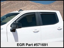 Load image into Gallery viewer, EGR 2019 Chevy 1500 Crew Cab In-Channel Window Visors - Dark Smoke