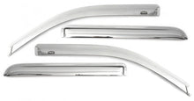 Load image into Gallery viewer, AVS 04-15 Nissan Titan Crew Cab Ventvisor Outside Mount Front &amp; Rear Window Deflectors 4pc - Chrome