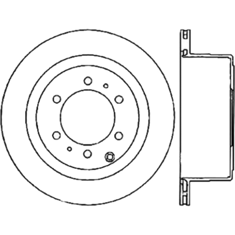 StopTech Slotted Cryo Sport Brake Rotor 93-97 Toyota Land Cruiser Right Rear