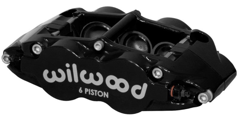 Wilwood Caliper-Forged Narrow Superlite 6R-R/H 1.75/1.25in/1.25in Pistons 1.25in Rotor - Black