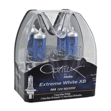 Load image into Gallery viewer, Hella Optilux 12V 60/55W H4/9003 P43t Extreme White XB Bulb (Pair)