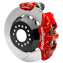 Load image into Gallery viewer, Wilwood AERO4 Big Brake Rear Electronic Parking Brake Kit - Red - Powder Coat Caliper - GT SLT Rotor