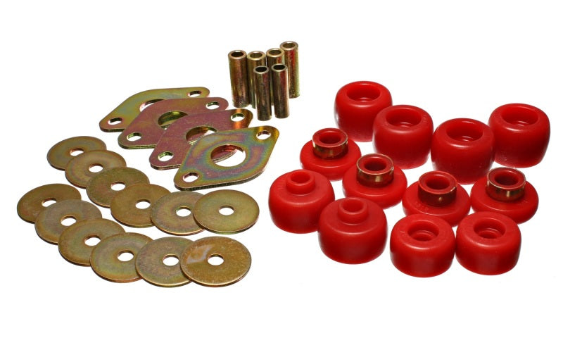 Energy Suspension 93-98 Toyota T100 Red Body Cab Mount Set