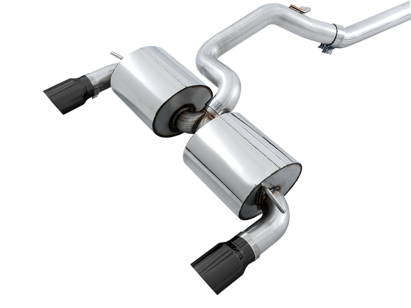 AWE Tuning Ford Focus RS Touring Edition Cat-back Exhaust - Non-Resonated - Diamond Black Tips