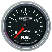 Load image into Gallery viewer, Autometer Sport-Comp II 52mm 0-280 ohms Programmable Electronic Fuel Level Gauge