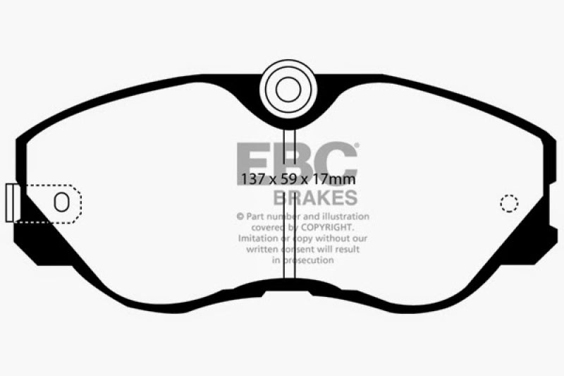 EBC 87-89 Nissan 300ZX 3.0 Turbo Ultimax2 Front Brake Pads