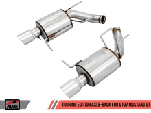 Load image into Gallery viewer, AWE Tuning S197 Mustang GT Axle-back Exhaust - Touring Edition (Chrome Silver Tips)