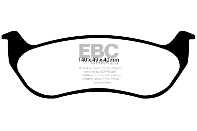 EBC 07-11 Ford Explorer Sport Trac 4.0 Ultimax2 Rear Brake Pads