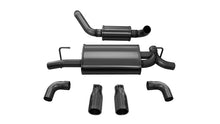 Load image into Gallery viewer, Corsa 2018-2024 Jeep Wrangler JL 2.5in Dual Rear Exit Black Tips Touring Axle-Back Exhaust