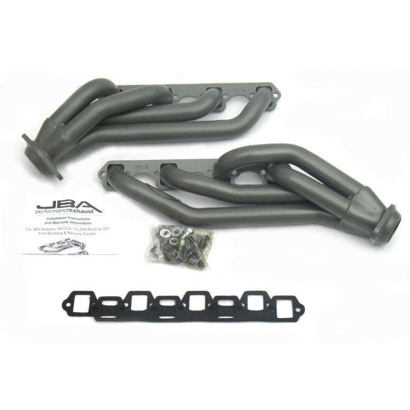 JBA 65-73 Ford Mustang 260-302 SBF 1-5/8in Primary Ti Ctd Mid Length Header