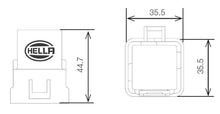 Load image into Gallery viewer, Hella Relay 12V 20/40A Spdt Res Wthr