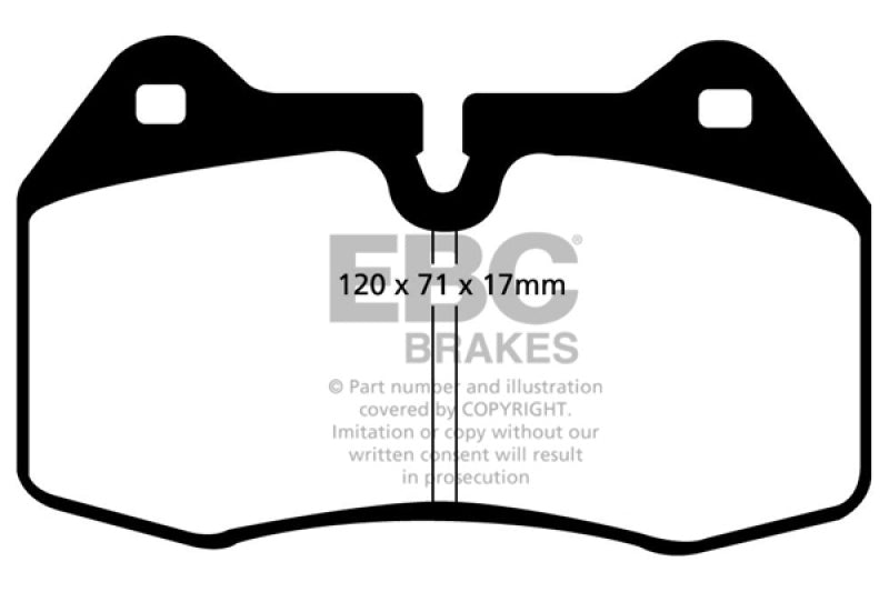 EBC 94-99 BMW M5 3.8 (E34) Redstuff Front Brake Pads