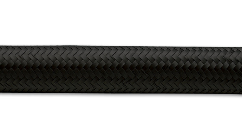 Vibrant -8 AN Black Nylon Braided Flex Hose (20 foot roll)