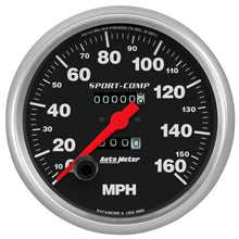 Load image into Gallery viewer, AutoMeter Gauge Speedometer 5in. 160MPH Mechanical Sport-Comp