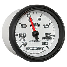 Load image into Gallery viewer, AutoMeter Gauge Vac/Boost 2-5/8in. 30Inhg-20PSI Mechanical Phantom II