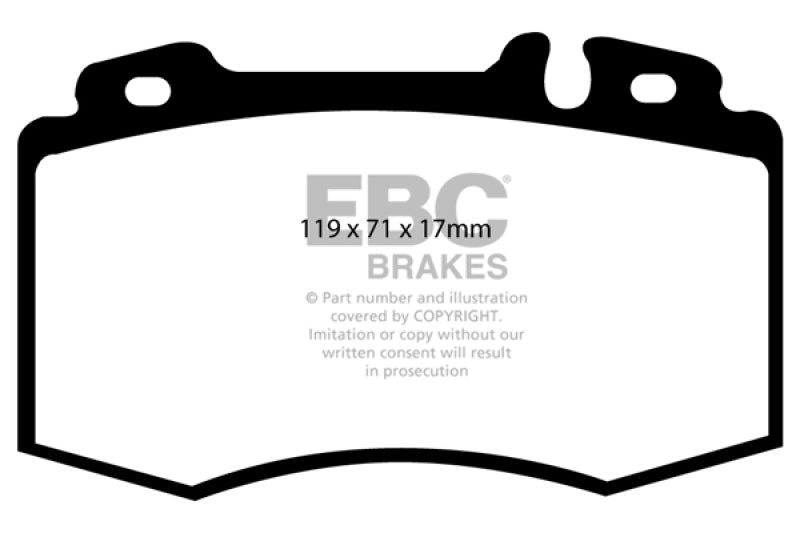 EBC 02-04 Mercedes-Benz C32 AMG (W203) 3.2 Supercharged Bluestuff Front Brake Pads