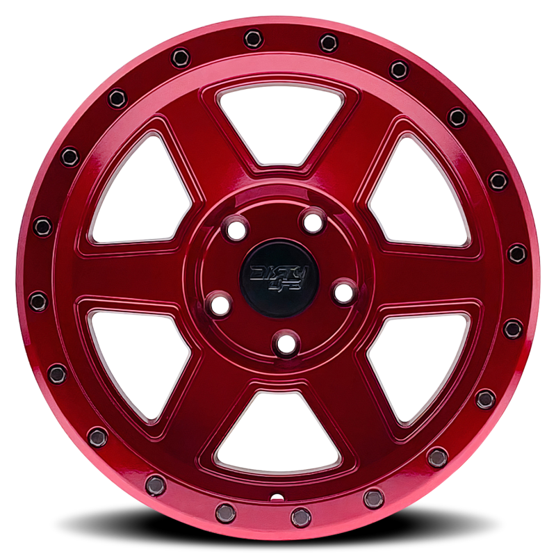 Dirty Life 9315 Compound 17x9 / 6x139.7 BP / -38mm Offset / 106mm Hub Crimson Candy Red Wheel