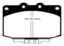 Load image into Gallery viewer, EBC 86-89 Mazda RX7 2.4 (1.3 Rotary)(Vented Rear Rotors) Redstuff Front Brake Pads