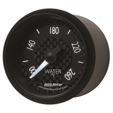 Load image into Gallery viewer, Autometer GT Series 52mm Full Sweep Electronic 100-260 Deg F Water Temperature Gauge