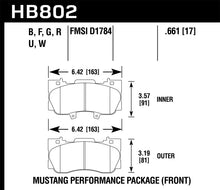 Load image into Gallery viewer, Hawk 15-17 Ford Mustang GT DTC-60 Race Front Brake Pads