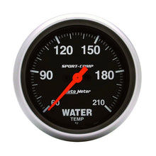 Load image into Gallery viewer, Autometer Sport-Comp 2-5/8in Water Temperature 60-210 Degrees F Stepper Motor Gauge