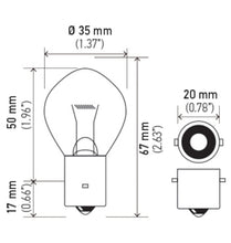 Load image into Gallery viewer, Hella Bulb 635 12V 35W Ba20S B11 F2