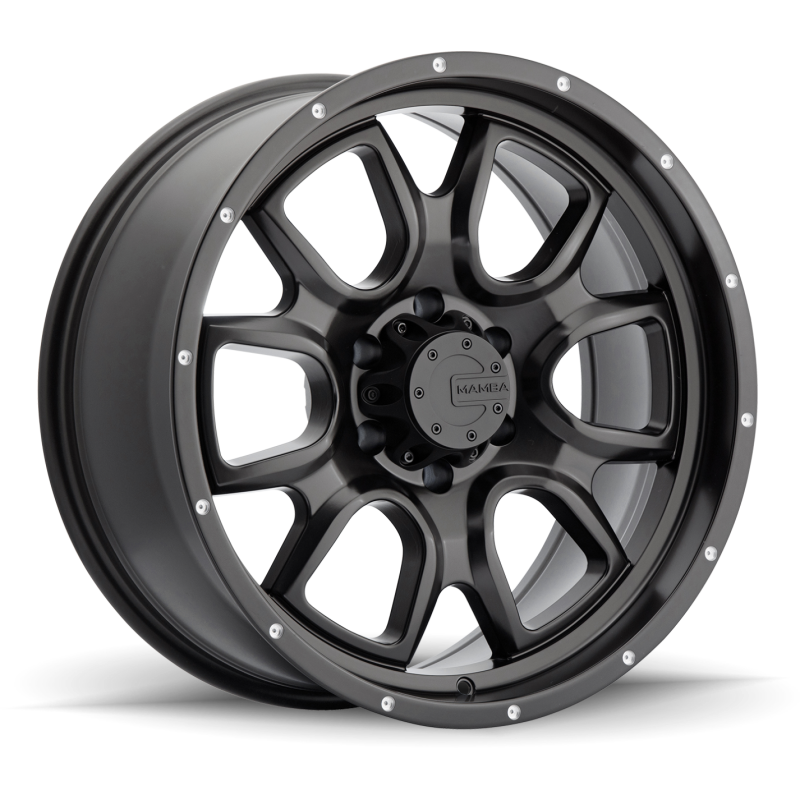 Mamba M19 18x9 5x150 ET19 Matte Black w/ Drill Holes