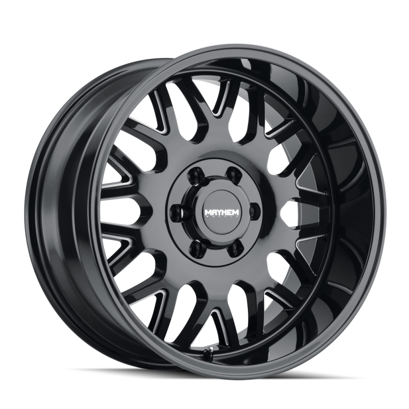 Mayhem 8110 Tripwire 20x10 / 6x135 BP / -19mm Offset / 87.1mm Hub Black w/ Milled Spokes Wheel