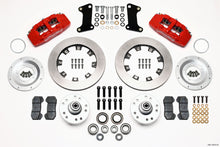 Load image into Gallery viewer, Wilwood Dynapro 6 Front Hub Kit 12.19in Drilled Red 67-69 Camaro (*Line Kit Needed*)