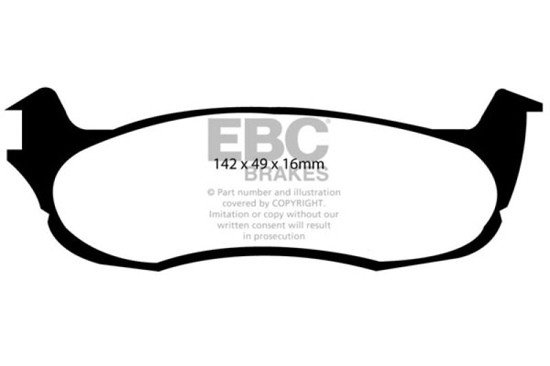 EBC 00-01 Ford Expedition 4.6 2WD Ultimax2 Rear Brake Pads