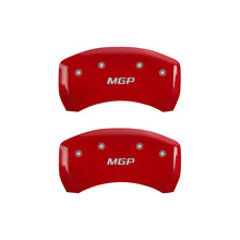 Load image into Gallery viewer, MGP Rear set 2 Caliper Covers Engraved Rear S197/Bar &amp; Pony Red finish silver ch