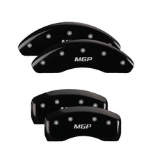 Load image into Gallery viewer, MGP 4 Caliper Covers Engraved Front &amp; Rear Honda Black Finish Silver Char 2010 Honda Civic