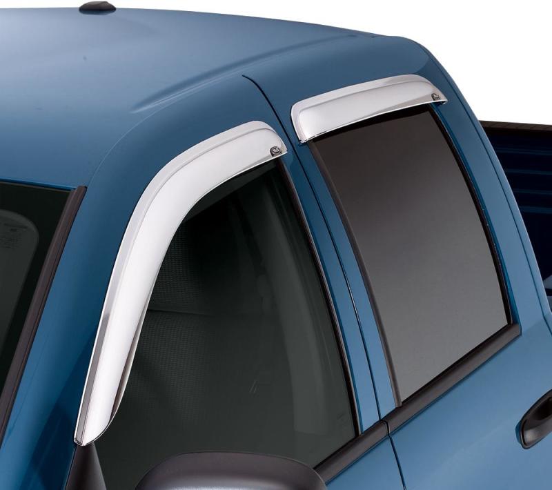 AVS 10-18 Toyota 4Runner Ventvisor Outside Mount Front & Rear Window Deflectors 4pc - Chrome