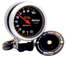 Load image into Gallery viewer, AutoMeter Gauge Tachometer 3-3/4in. 10K RPM Pedestal W/Peak Memory Pro-Comp