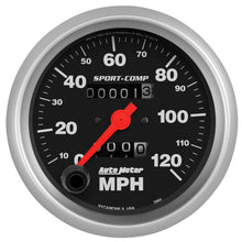 Load image into Gallery viewer, Autometer Sport-Comp 3-3/8 inch 120 MPH Mechanical Speedometer