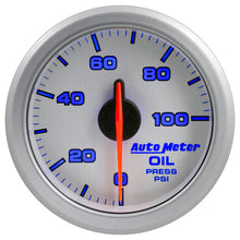 Load image into Gallery viewer, Autometer Airdrive 2-1/6in Oil Pressure Gauge 0-100 PSI - Silver