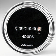 Load image into Gallery viewer, Autometer Traditional Chrome 52mm 100k Short Sweep Electronic Hourmeter