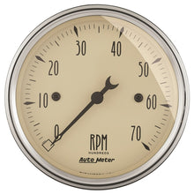 Load image into Gallery viewer, Autometer 3-1/8in Antique Beige In-Dash 7K RPM Tachometer Gauge