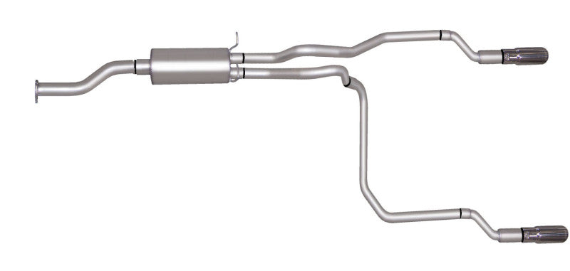 Gibson 98-99 Chevrolet S10 Base 4.3L 1.75in Cat-Back Dual Split Exhaust - Aluminized