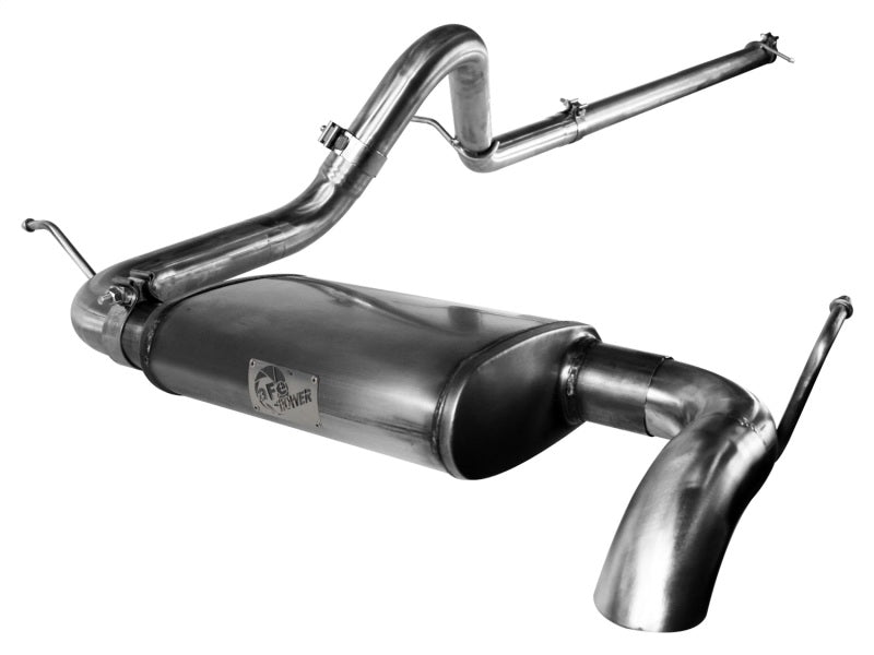 aFe MACHForce XP Exhausts Cat-Back SS-409 EXH CB Jeep Wrangler JK 3.8L 07-11 (4 Dr) HT