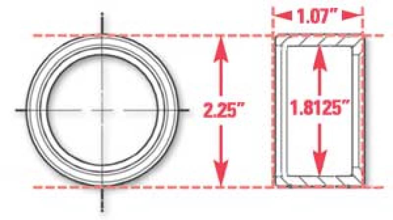 SPC Performance Weld-In Ring Kit 1.81 in. ID