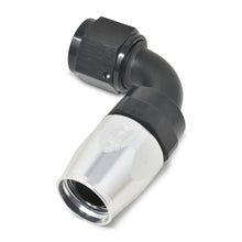 Load image into Gallery viewer, Russell Performance -10 AN Black/Silver 90 Degree Full Flow Hose End