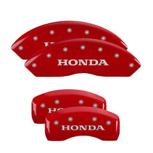 Load image into Gallery viewer, MGP Front set 2 Caliper Covers Engraved Front FIT Red finish silver ch