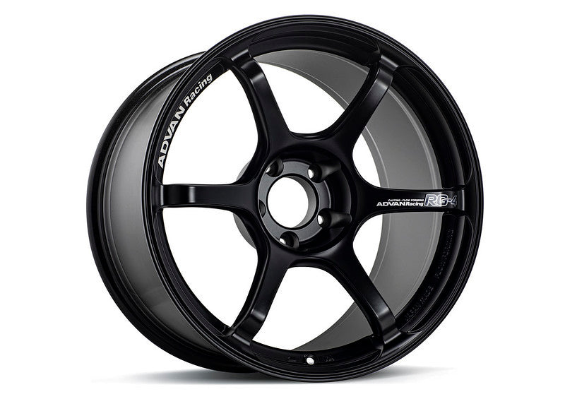 Advan RG-4 18x9 +25 5-114.3 Semi Gloss Black Wheel